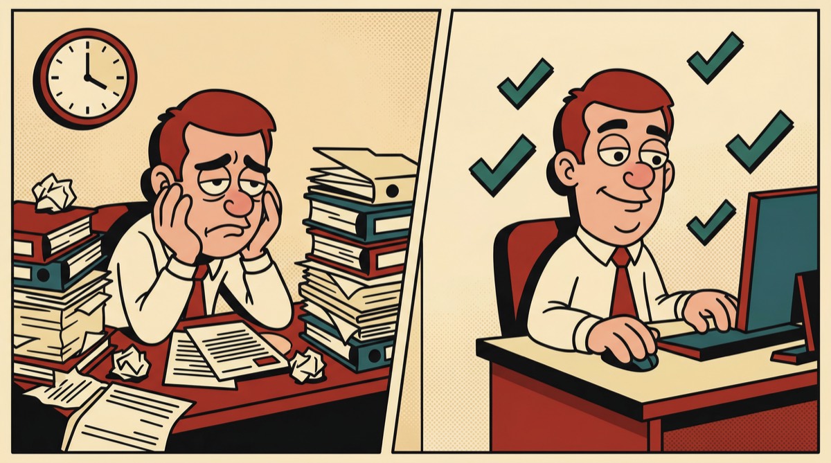 A tester's day before and after